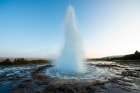 Haukadalur Valley, Iceland. Eruption of the Strokkur geyser at the Haukadalur valley in Iceland. Art Print